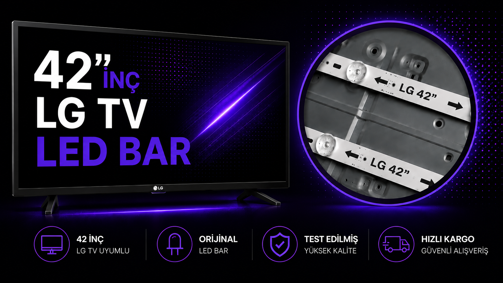 42 İnç LG TV LED Bar